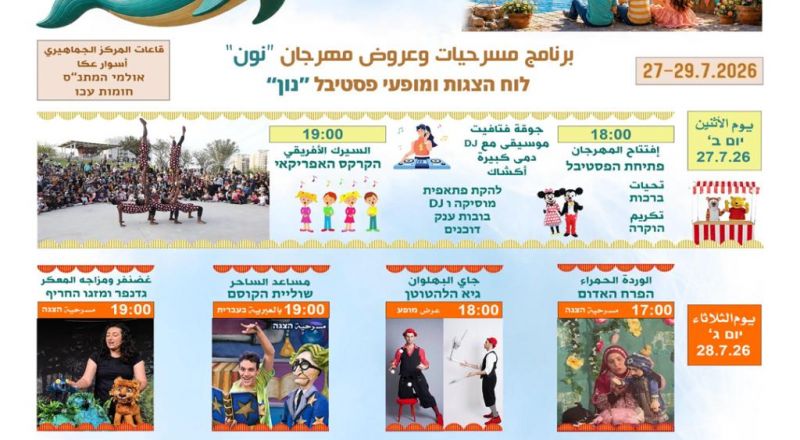 نون – مهرجان مسرح العرائس الدولي الأول في عكا