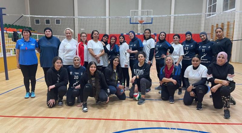 مباراة ودية بين فريق كرة الشبكة للنساء التابع للمراكز الجماهيرية اسوار عكا وفريق كرة الشبكة نساء طمرة.