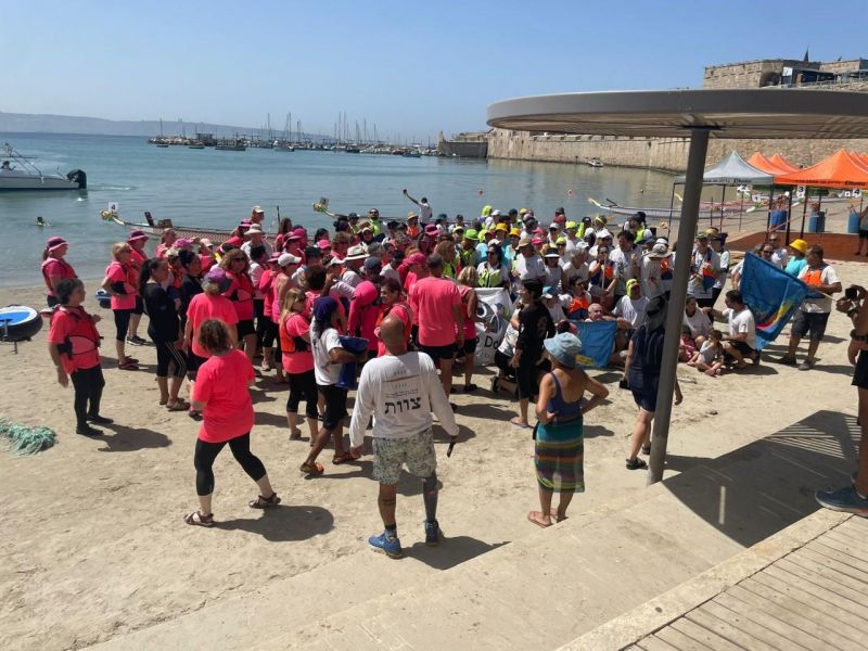 بطولة البلاد ومهرجان قوارب الدراغون بأجمل حلة على شاطئ العرب في عكا