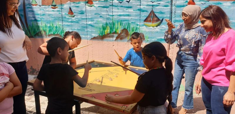 افتتاح المخيمات الصيفية المجانية للمراكز الجماهيرية- أسوار عكا بقرابة 1000 طالب وطالبة