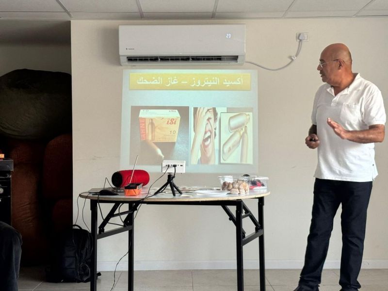 ورشة توعوية لشبيبة المراكز الجماهيريّةأسوارعكا حول الابتعاد عن غاز الضحك ومخاطره.