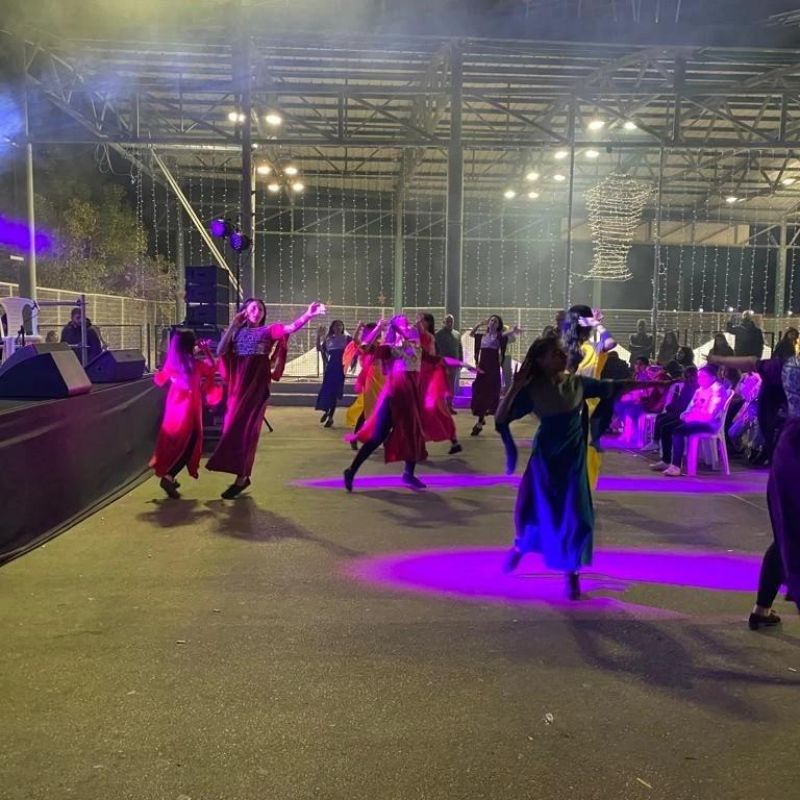 عرض مميز لفرقة عكا للفنون  الاستعراضية التابعة للمراكز الجماهيرية اسوار عكا في ليالي رمضان في ترشيحا.