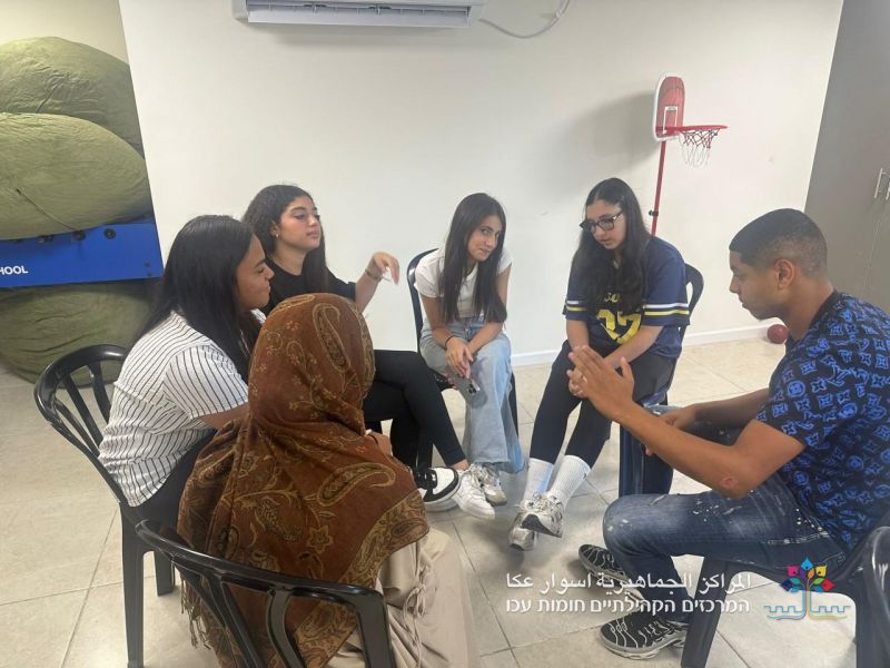 فعالية " كيفية عرض الذات أمام الجمهور " لشبيبة المراكز الجماهيريّة أسوار عكا. فعالية " كيفية عرض الذات أمام الجمهور " لشبيبة المراكز الجماهيريّة أسوار عكا.