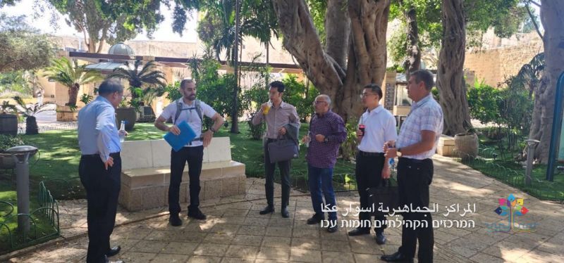 السفير الصيني في زيارة خاصة للمراكز الجماهيرية أسوار عكا.