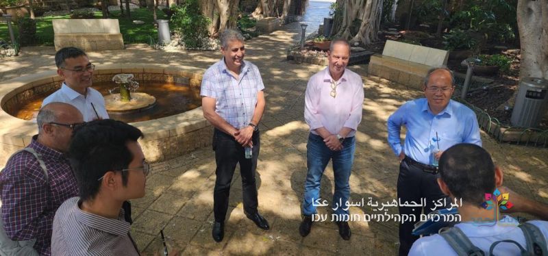 السفير الصيني في زيارة خاصة للمراكز الجماهيرية أسوار عكا.